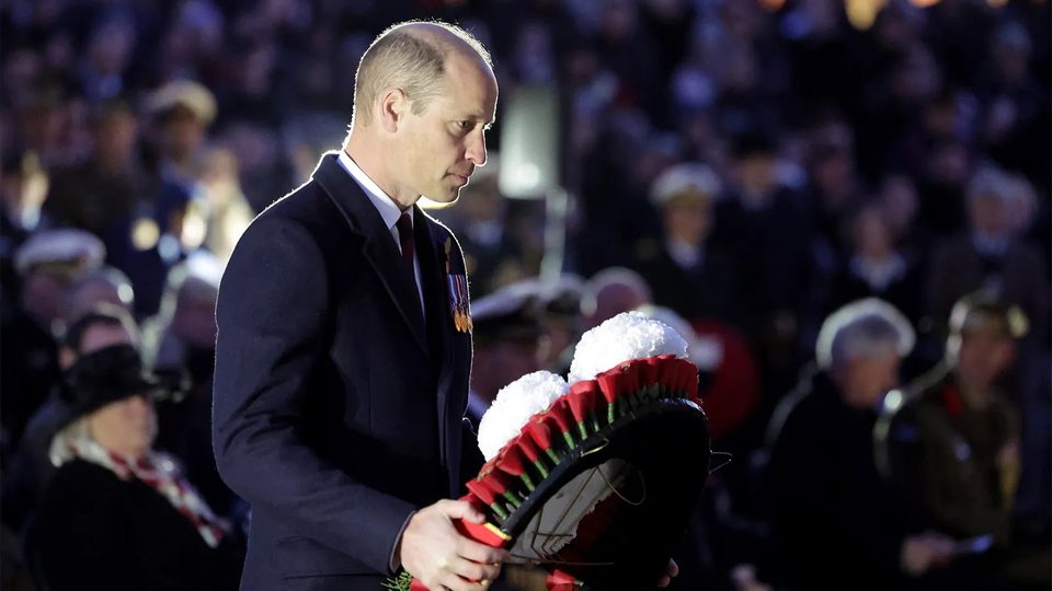 The Prince of Wales lays a wreath at the Battle of the Somme centenary commemoration